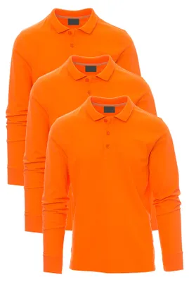 Produktbild von Mivaro Herren 3er Pack Poloshirt Langarm - aus reiner Baumwolle - Regular Fit - Polo Shirt mit Knopfleiste und Kragen - atmungsaktiv und hautfreundlich ideal für Arbeit Freizeit und Büro