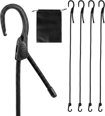 Produktbild von 4 Stück Verstellbare Expander mit Haken 100 cm × 8 mm für Camping und Transport