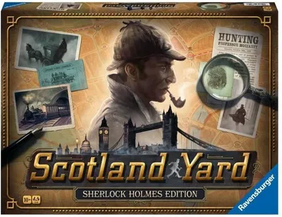 Obrázok produktu pre Scotland Yard Sherlock Holmes, rodinná hra, strategická hra, 2–6 hráčov, od 10 rokov, 45–60 minút, Ravensburger