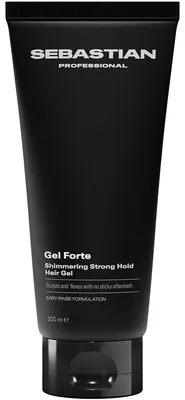 Image de Gel coiffant Sebastian Gel Forte à tenue forte et effet brillant, 200 ml