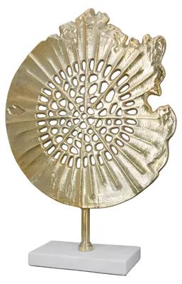 Obrázok produktu pre Gilde, socha, okrúhla, "Padrino", hliník, zlatá farba, balenie: 1 ks, dĺžka: 10 cm, šírka: 38 cm, výška: 51 cm, kód: 50656, EAN: 4063387506561