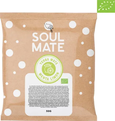 Produktbild von Soul Mate - Mate Tee Bio Probe Menta Limon 50g - Mit Minze, Zitrone - Rauchfrei, Mild - Luftgetrocknet - Yerba Mate Brasilien