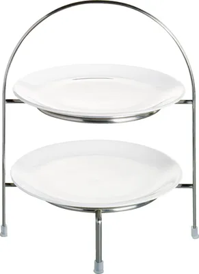 Immagine prodotto di Etagere a 2 livelli per piatto da dessert diametro 21 cm altezza 28 cm