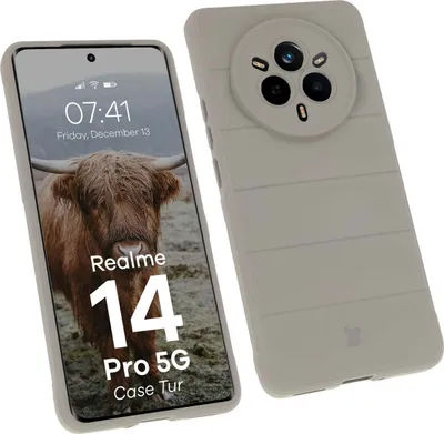 Produktbild von Bizon Case Tur Panzerhülle für Realme 14 Pro 5G, Hellgrau