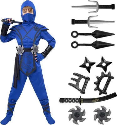 Obrázek produktu pro Dětský kostým Spooktacular Creations dračí ninja - modrý