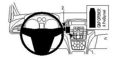 Produktbild von Brodit ProClip Fahrzeughalter 854633 - Mittelbefestigung - Buick Verano 12-17, Opel Astra 10-15