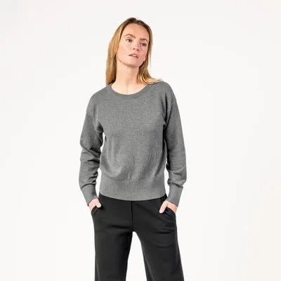 Produktbild von Damen-Pullover „Undine“ in Grey Melange von Living Crafts