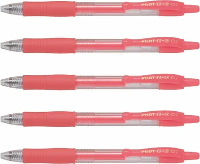 Produktbild von Pilot G2-07 Gelschreiber Neonrot - 5er-Set