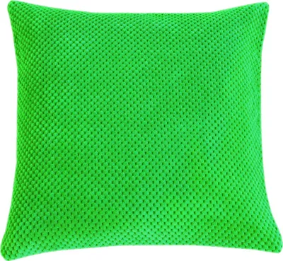 Produktbild von Kissenbezug 60x60 cm grün Kissenhülle 3D Waben Kissen Chenille Webstruktur