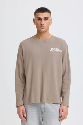 Produktbild von !Solid SDUrton Herren Longsleeve Langarmshirt Shirt Baumwollmischung Box Fit