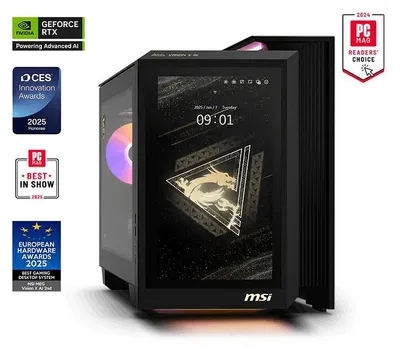 Productafbeelding van MSI MEG Vision X/AI 2NVV9-289EU/Tower/U9-285K/64 GB/2 TB/RTX 5080/W11H/3R