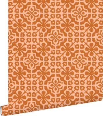 Productafbeelding van ESTAhome behang verweerde tegels oranje bruin 50 x 900 cm