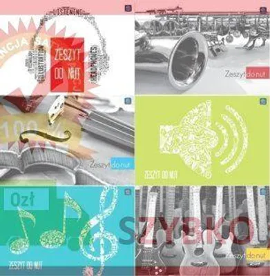 Obrázek produktu pro Notový sešit A4/16K (10 ks) – INTERDRUK