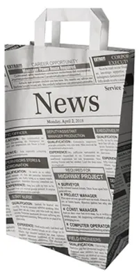 Immagine prodotto di Sacchetto PAPSTAR "Newsprint" 220 x 100 x 360 mm 50 pezzi