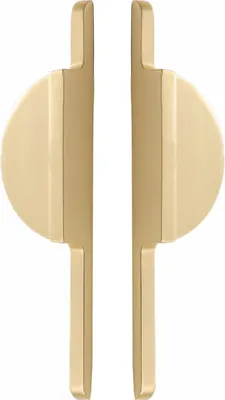Produktbild von Stück Küchenschrankgriff, Achsabstand 64 mm, goldfarbener Möbelgriff, Küchengriff, Küchenmöbelgriff, Küchentürgriff, Schubladengriff