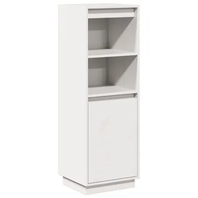 Obrázok produktu pre vidaXL Vysoká doska biela 37x34x110 cm Masívne borovicové drevo