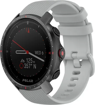 Produktbild von Strap-it Polar Grit X Pro Silikonarmband (Grau)