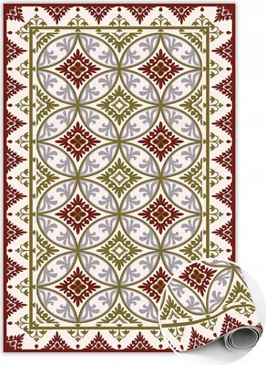 Produktbild von Vinylteppich 100x150 cm modern Geometrisches Muster
