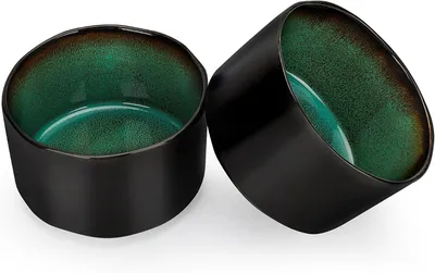 Imagen del producto de Platos para el desayuno, de porcelana, 22 cm, color azul, aptos para el desayuno y la cena