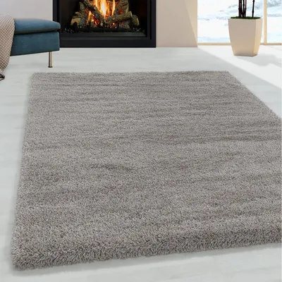 Produktbild von Flauschiger Wohnzimmerteppich, angenehm weicher Schlafzimmerteppich, Beige 120 x 170 cm
