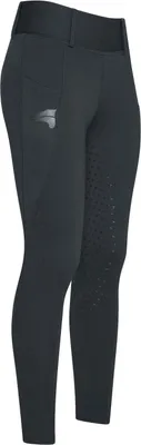 Produktbild von Easy Rider by Euro-Star Kinder Reitleggings ERDon Winter Fullgrip black, Größe:116
