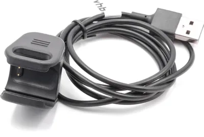 Produktbild von vhbw USB Ladekabel kompatibel mit Fitbit Charge 3 Smartwatch Fitnesstracker - Ladestation Schwarz, 97 cm