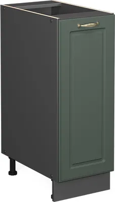 Produktbild von Vicco Apothekerschrank Fame-Line, 30 cm ohne Arbeitsplatte, Grün-Gold Landhaus/Anthrazit