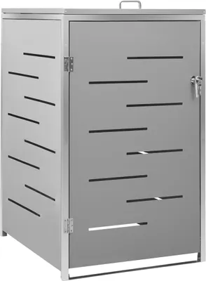 Produktbild von vidaXL Mülltonnenbox für 1 Tonne 69x77,5x112,5 cm Edelstahl