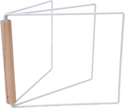 Produktbild von Küchenhandtuchhalter Freistehend mit 3 Armen - 28x25x3 cm, Weiß