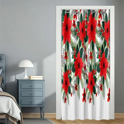 Zdjęcie produktu dla Zasłona zaciemniająca, wzór świąteczny, 116x137 cm
