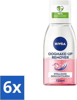 Produktbild von NIVEA - Augen Make-up Entferner - Pflegend - Für wasserfestes Make-up - Mit Vitamin C - 125 ml - Vorteilspack - 6 Stücke