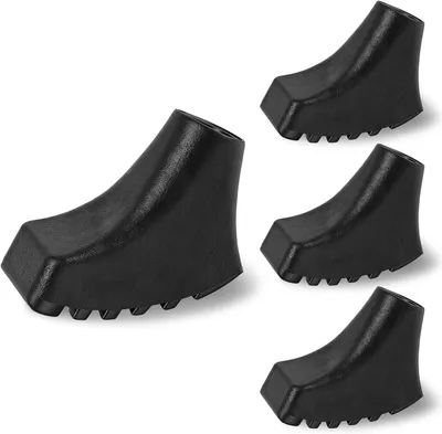 Produktbild von Gummipads für Nordic Walking Stöcke, 4 Stück, rutschfest, Ersatzspitzen für Outdoor