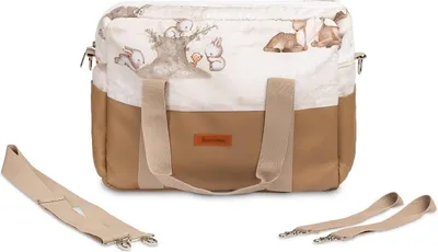 Produktbild von SENSILLO - Wickeltasche Kinderwagen Organizer - Kinderwagentasche mit Reißverschluss - Braun