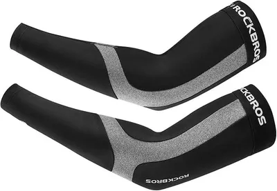 Produktbild von ROCKBROS Armwärmer Beinwärmer Winter Damen Herren Für Radsport Wandern Laufen Outdoor Schwarz Größe 2XL