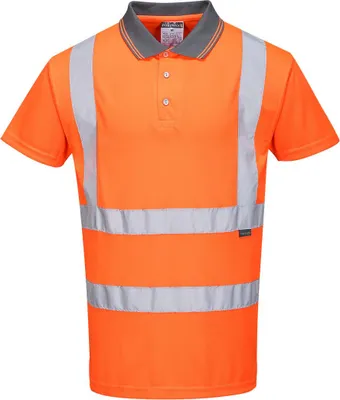 Productafbeelding van Portwest veiligheidspolohemd, korte mouwen, oranje, model RT22, maat XL