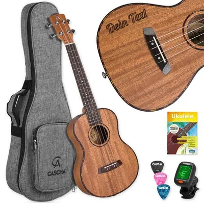 Produktbild von Cascha Ukulele HH-2049 Tenor Ukulele mit personalisierter Gravur