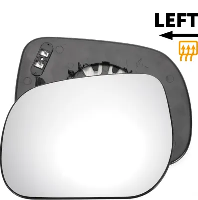 Image de Glaces De Rétroviseur Latéral Gauche De Remplacement Avec Plaque De Support Convexe Chauffante En Verre Blanc Pour Toyota Verso 2009-2012