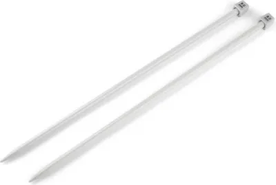 Produktbild von Stricknadeln Aluminium gerade 35cm Stärke 2-10 mm 1 Paar