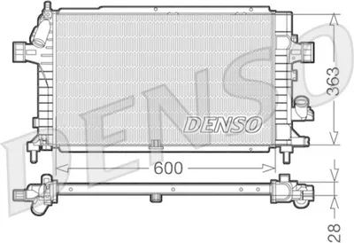 Produktbild von DENSO DRM20100 Kühler Wasserkühler Motorkühler für OPEL Astra H Caravan (A04) Astra H Schrägheck (A04) Astra H GTC (A04) Astra H TwinTop (A04)