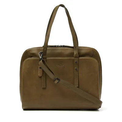 Produktbild von dR Amsterdam Business Laptoptasche Damen | Arbeitstasche Damen | Aktentaschen | Tampa - 933687 Olive