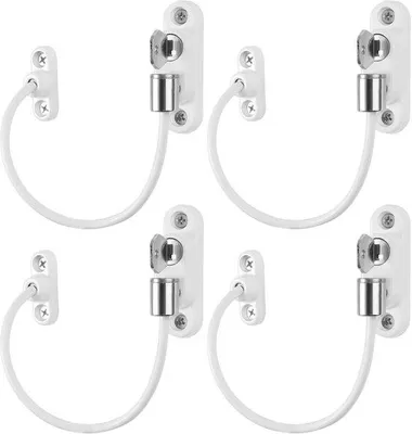 Produktbild von Sicherheitsgitter für Fenster und Türen, 2er-Pack, Weiß, NTKHM114