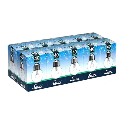 Produktbild von 10 x Leuci Glühbirne Tropfen 40W E27 klar Glühlampe 40 Watt Glühbirnen Glühlampen warmweiß dimmbar