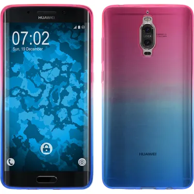 Produktbild von PhoneNatic Case kompatibel mit Huawei Mate 9 Pro - Design:06 Silikon Hülle Ombrè + 2 Schutzfolien