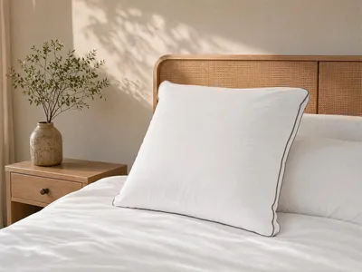 Produktbild von Kopfkissen - 700 gr - 65 x 65 cm - Baumwollperkal - Weiß - AUXENCE