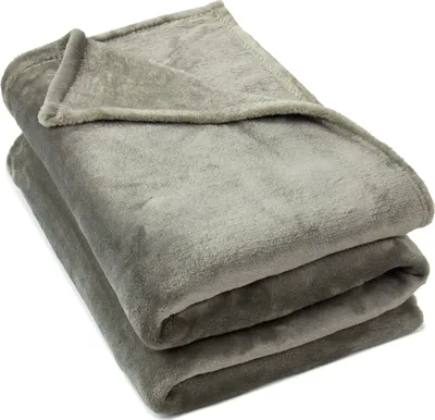 Produktbild von Unyqoos® Zollner Kuscheldecke – Wohndecke 150 x 200 cm, 100% Polyester, 270 g/m², Taupe