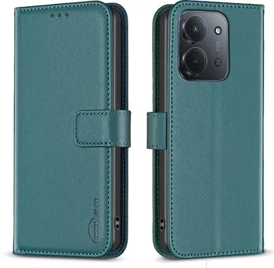 Produktbild von Xiaomi Redmi 15C Hülle - BINFEN Klapphülle - Grün