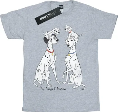 Produktbild von Disney - "101 Dalmatians Pongo And Perdita" T-Shirt für Jungen BI12631 (116) (Grau)