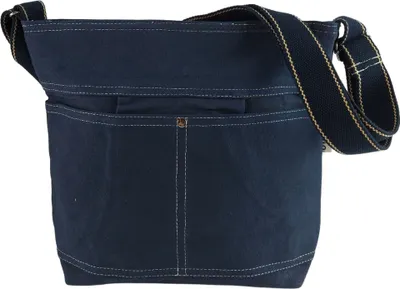 Produktbild von Damen Vegan Umhängetasche. Die nachhaltige Crossbody Hobo Tasche ist aus 100% Baumwolle/Canvas Große Stofftasche als Geschenkidee für Frauen