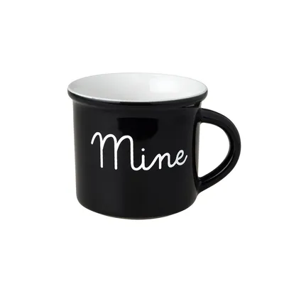 Produktbild von Holländische Rose schwarz und weiß, Tasse Mine schwarz