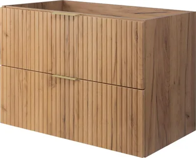 Zdjęcie produktu dla Szafka podumywalkowa, biały mat, 80 x 57 x 46 cm, srebrny uchwyt, bez blatu